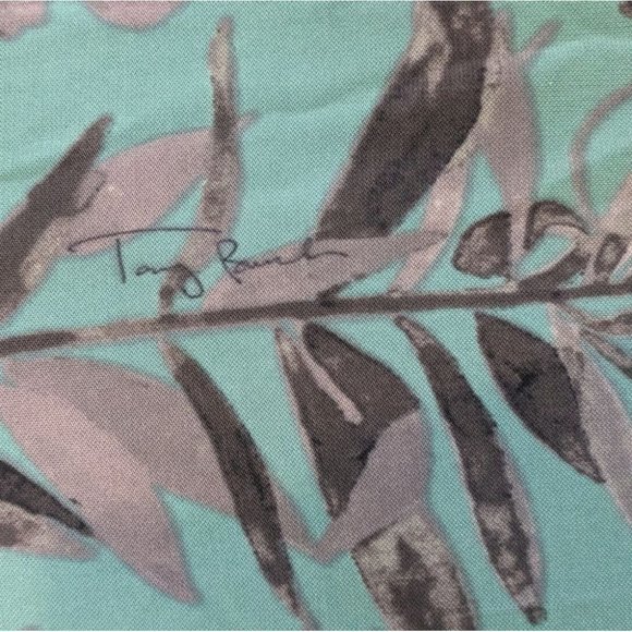 Tory Burch Blue & Violet Floral Viscose Signature Print Dress  XS - Picture 9 of 10